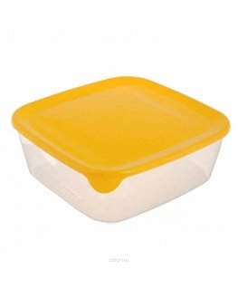 Food container square 1,7L Fresh&Go yellow