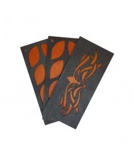 Siarhei Ausianikau ind. activity pg. certificate no. 1130904 Wooden box for beads "Orange pattern" KF027/12-2