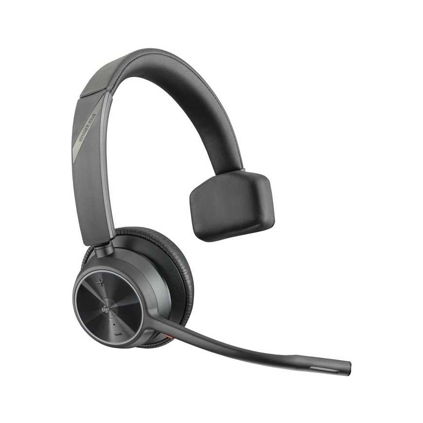 Hewlett Packard (HP) HP Poly Voyager 4310 UC Single-sided Headphone +BT700 USB-A Adapter +Charging Stand – 3