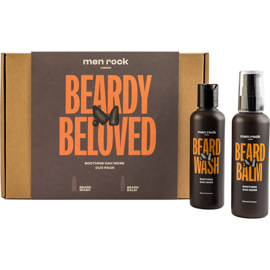 Men Rock London Men Rock Duo Soothing Oak Moss Beard Kit Beard care set, 1 pc.