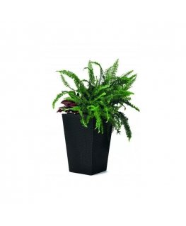 Flowerpot Rattan Planter S 23,6L grey