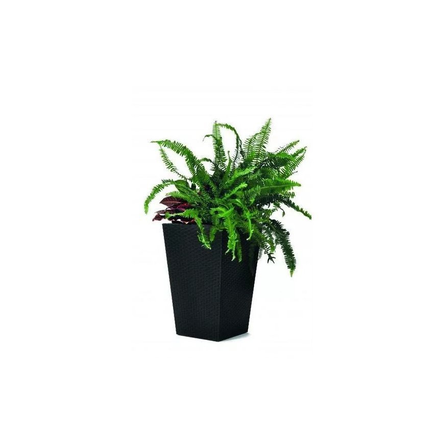 Flowerpot Rattan Planter S 23,6L grey