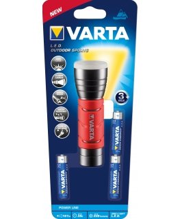 Varta 17627101421 Juoda, Raudona Rankinis žibintuvėlis LED