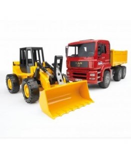 BRUDER Construction truck with articulated road loader