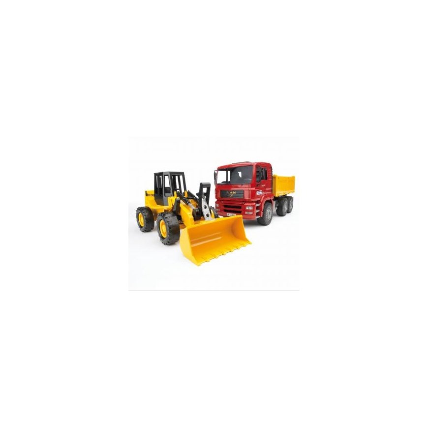 BRUDER Construction truck with articulated road loader