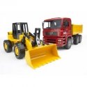 BRUDER Construction truck with articulated road loader BRUDER Construction truck with articulated road loader