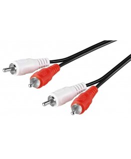 Goobay 50030 garso kabelis 5 m 2 x RCA Juoda