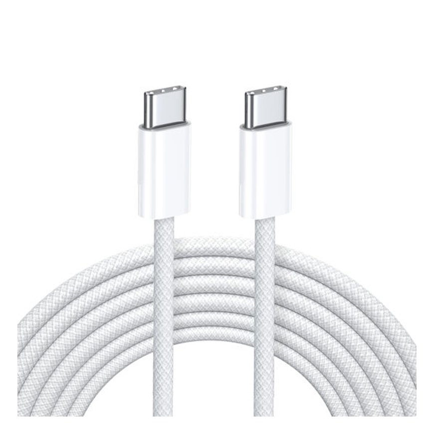 CP CBL5 punutud traat 65 W PD USB-C-USB-C andmeside ja laadija 1 – 2