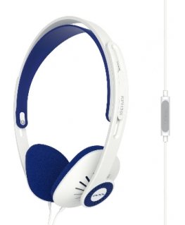 Koss KPH30i Kõrvaklapid Juhtmega ühendatud Peavõru Sinine, Valge