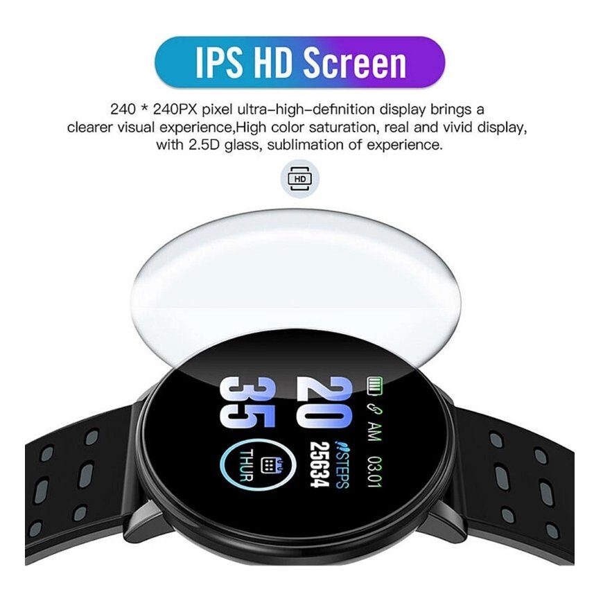 iWear M9 Apaļļš Fitnesa Viedpulkstenis ar Full Touch 1.3'' IPS d – 4