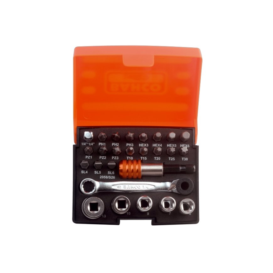 Bahco 2058/S26 suktuvo antgalis 18 vnt