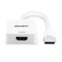 Lindy 38303 vaizdo kabelio adapteris 0,095 m HDMI A tipo (standartinis) DisplayPort Balta Lindy 38303 vaizdo kabelio adapteris 0,095 m HDMI A tipo (standartinis) DisplayPort Balta