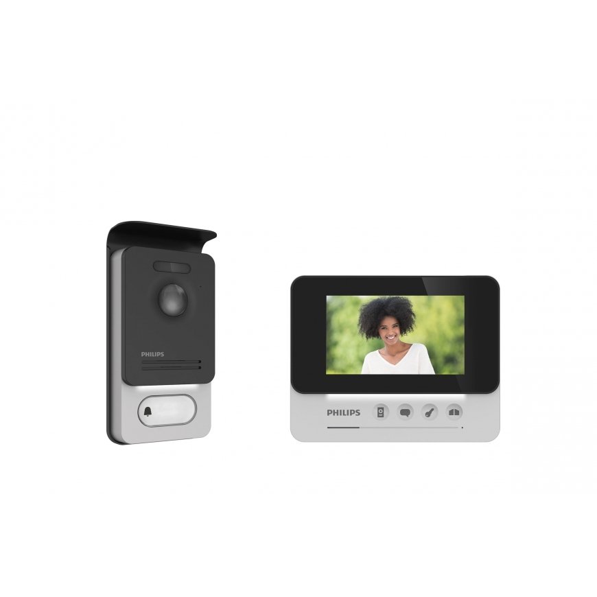 Philips DES9300VDP/29 video intercom system 10.9 cm (4.3") Black, Silver