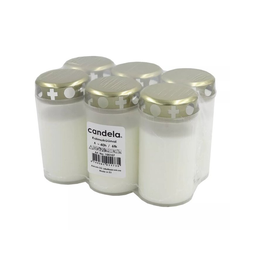 Candela Grave candles with caps set