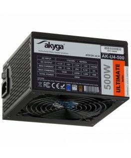 Akyga AK-U4-500 блок питания 500 W 20+4 pin ATX ATX Черный