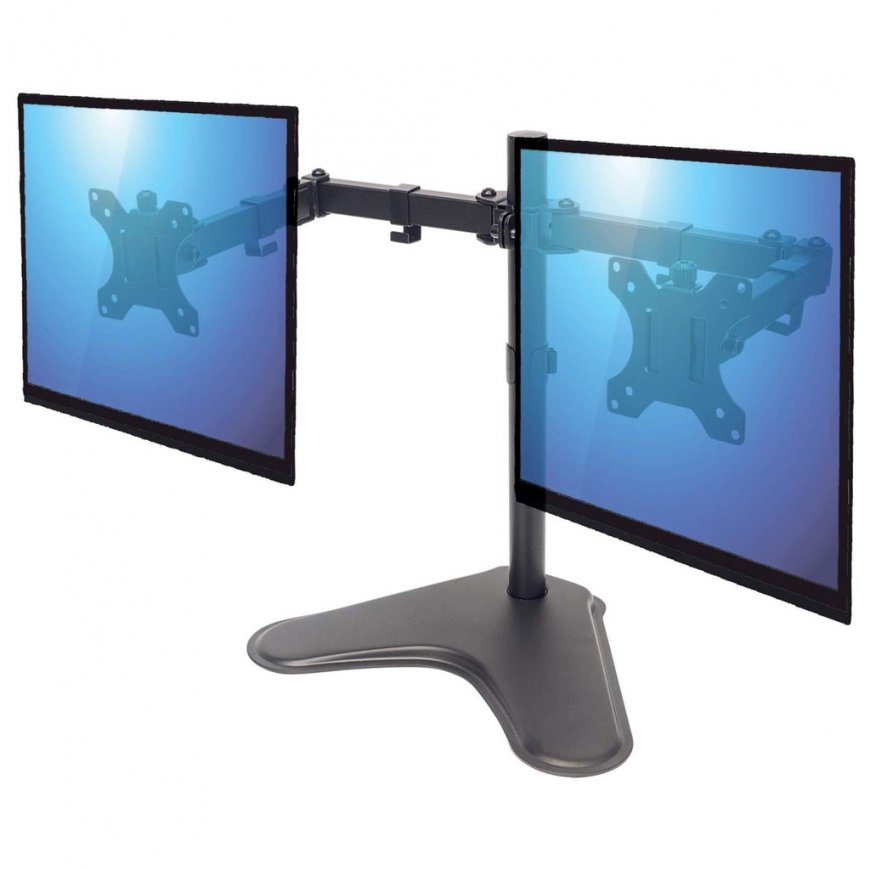 Manhattan 461559 monitora stiprinājums un statīvs 81,3 cm (32") Melns Galds – 4