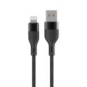 Maxlife MXUC-07 cable USB - Lightning 1,0 m 2,4A black nylon Maxlife MXUC-07 cable USB - Lightning 1,0 m 2,4A black nylon