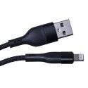 Maxlife MXUC-07 cable USB - Lightning 1,0 m 2,4A black nylon Maxlife MXUC-07 cable USB - Lightning 1,0 m 2,4A black nylon