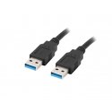 Lanberg CA-USBA-30CU-0010-BK USB kabelis 1 m USB 3.2 Gen 1 (3.1 Gen 1) Melns