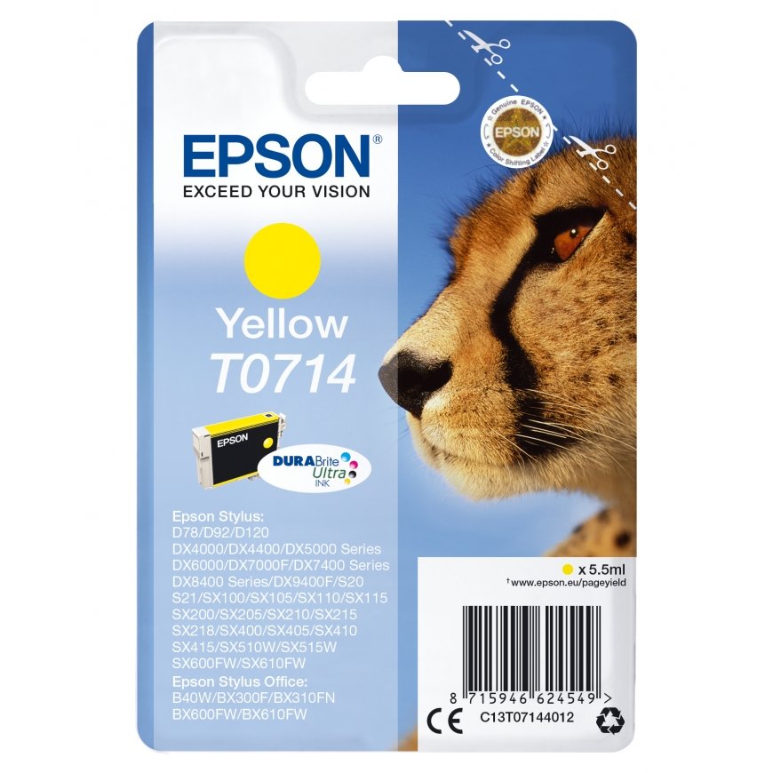 Epson T0714 tintes kārtridžs 1 pcs