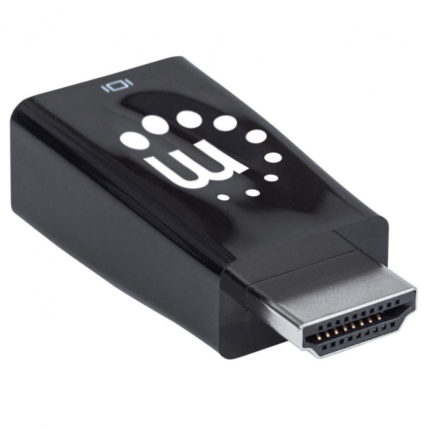 Manhattan 151542 kabeļu spraudņu pāreja HDMI VGA, 3.5mm Melns – 2