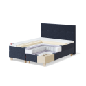 Sleepwell BLUE CONTINENTAL KONTINENTAALVOODI / 140x41x200 / hard / AGGE Light Grey (2200)