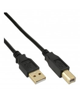 InLine 34550S USB kabelis 10 m USB A USB B Melns