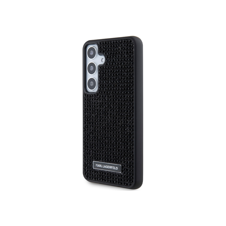 Karl Lagerfeld case for Samsung Galaxy S24 KLHCS24SHDSPRK black HC RHINESTONE LOGO METAL PLATE – 2