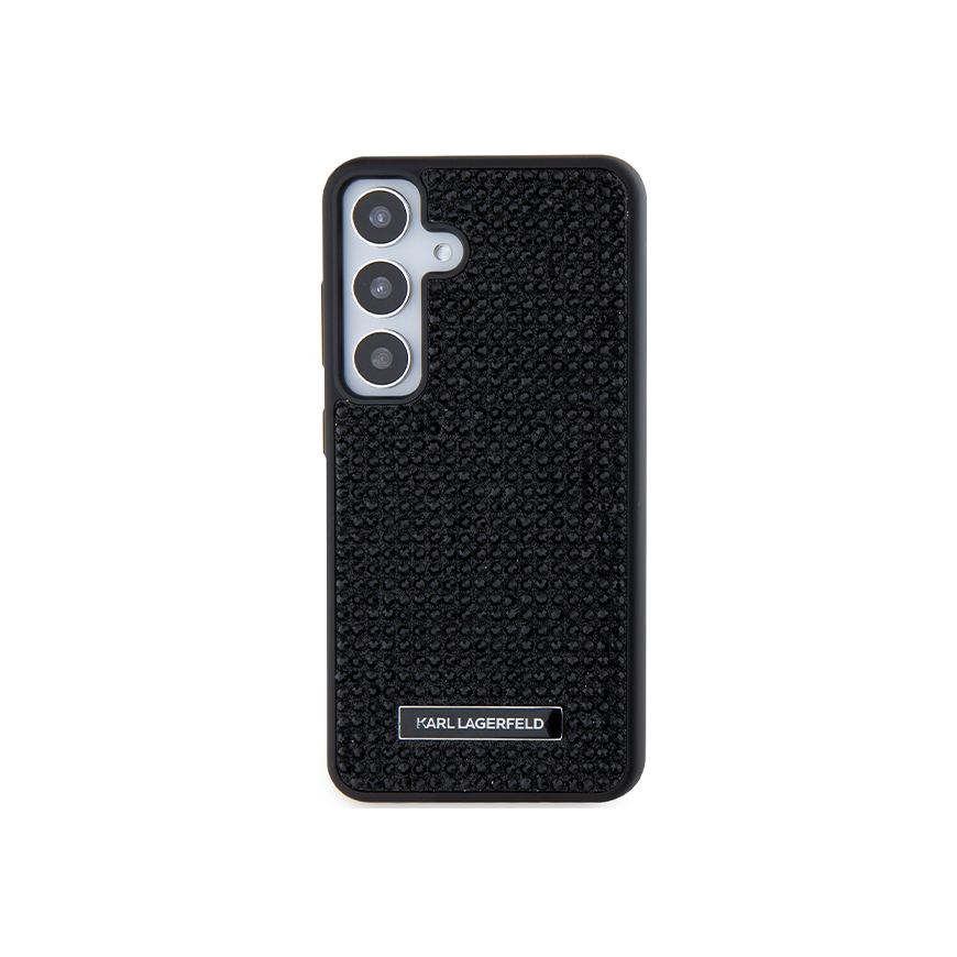 Karl Lagerfeld case for Samsung Galaxy S24 KLHCS24SHDSPRK black HC RHINESTONE LOGO METAL PLATE – 3