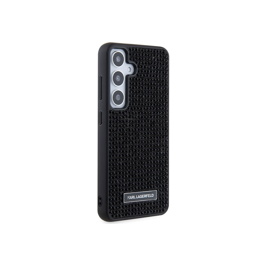 Karl Lagerfeld dėklas Samsung Galaxy S24 KLHCS24SHDSPRK juodas HC RHINESTONE LOGO METAL PLATE – 4