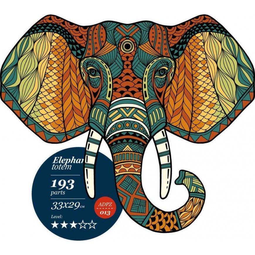 Beldizart Puzzle Beldizart Elephant Totem ADPZ013
