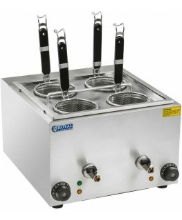 Royal Catering cooker for cooking pasta and dumplings, 2 chambers with taps
