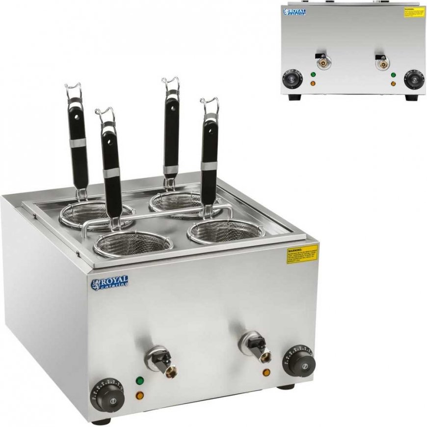 Royal Catering cooker for cooking pasta and dumplings, 2 chambers with taps – 3