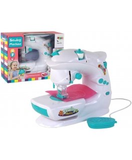 Lean Toys Sewing machine for children works like a real white battery