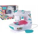 Lean Toys Siuvimo mašina vaikams veikia kaip tikra balta baterija Lean Toys Siuvimo mašina vaikams veikia kaip tikra balta baterija