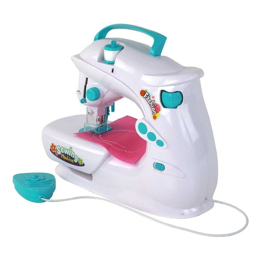 Lean Toys Sewing machine for children works like a real white battery – 3
