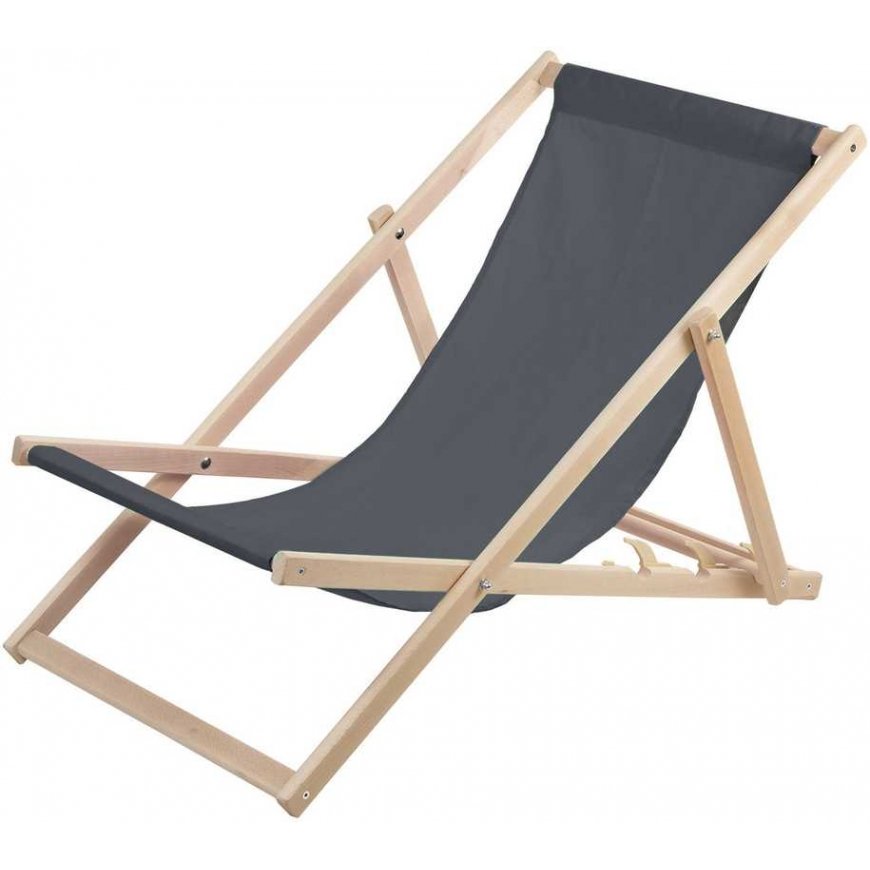 Woodok 2 Comfortable Wooden Deck Chairs, Loungers Ideal for the Beach, Balcony, Terrace, Pilkas – 2