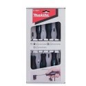 Makita E-13524 Screwdriver set 6 pcs., PH1x100, PH2x100, PZ1x80, PZ2x100, SL4.0x100, SL5.5x100,