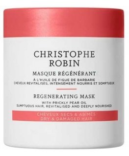Christophe Robin, Regenerating, Prickly Pear Oil, Hair Treatment Creamy Mask, For Revitalizing, 100 ml