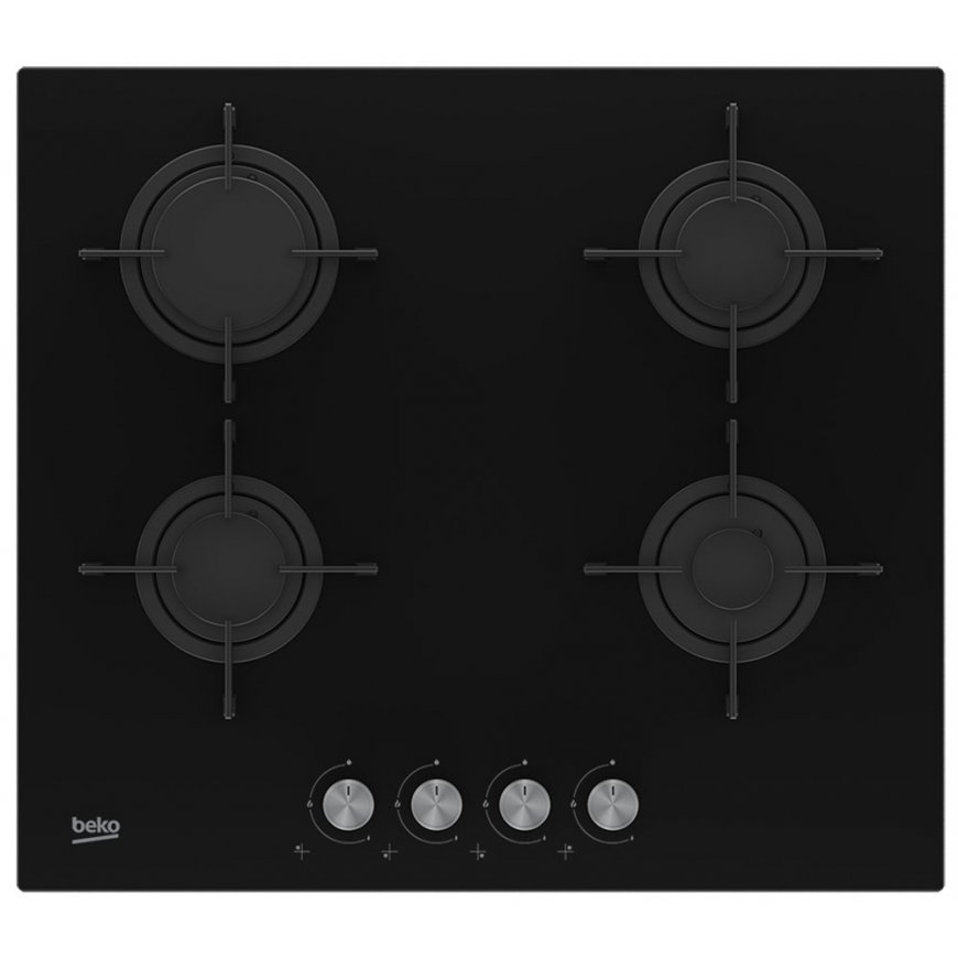 Beko HILG 64220 S Musta Kiinteä Kaasuliesi 4 alue(tta)