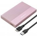 Qoltec Obudowa | kieszeń na disk ssd hdd 2.5 cal | sata | usb 3.0 | super speed 5gb/s | 2tb | pink Qoltec Obudowa | kieszeń na disk ssd hdd 2.5 cal | sata | usb 3.0 | super speed 5gb/s | 2tb | pink
