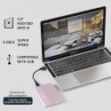 Qoltec Obudowa | kieszeń na dysk ssd hdd 2.5 cala | sata | usb 3.0 | super speed 5gb/s | 2tb | rožinis Qoltec Obudowa | kieszeń na dysk ssd hdd 2.5 cala | sata | usb 3.0 | super speed 5gb/s | 2tb | rožinis