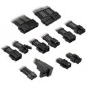 Kolink Core Pro Braided Cable Extension Kit 12V-2x6 Type 2 - Jet Juodas/Gunmetal Pilkas Kolink Core Pro Braided Cable Extension Kit 12V-2x6 Type 2 - Jet Juodas/Gunmetal Pilkas