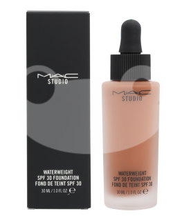 MAC MAC, studijinis vandens svarelis, vitaminas E, ilgai išliekantis, skystas pagrindas, NW50, SPF 30, 30 ml moterims