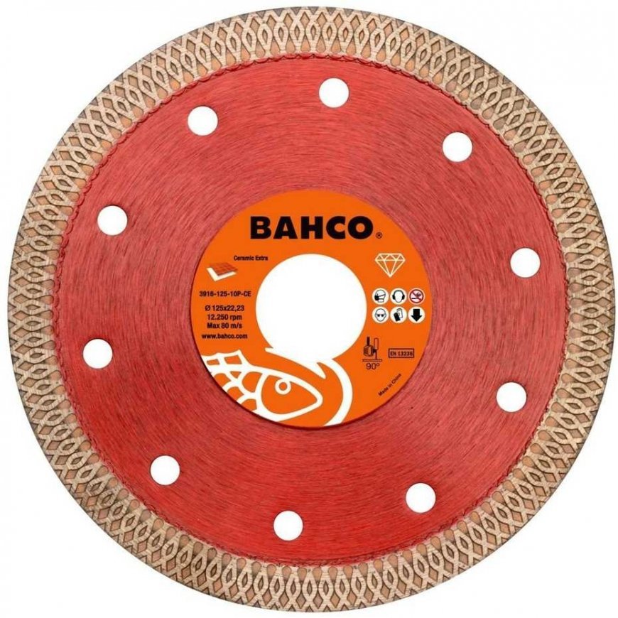 Diamond disc for ceramics Bahco 125x1.2x22.23mm thin