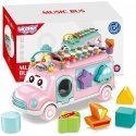 WOOPIE BABY Samochozdik Muzyczny Sorter with Cymbałkami Pink