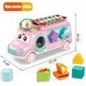 WOOPIE BABY Samochodzik Muzyczny Sorter su Cymbałkami Rožinė WOOPIE BABY Samochodzik Muzyczny Sorter su Cymbałkami Rožinė