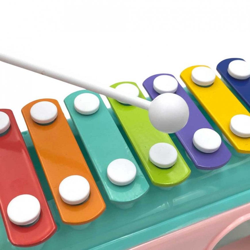 WOOPIE BABY Samochodzik Muzyczny Sorter su Cymbałkami Rožinė – 4