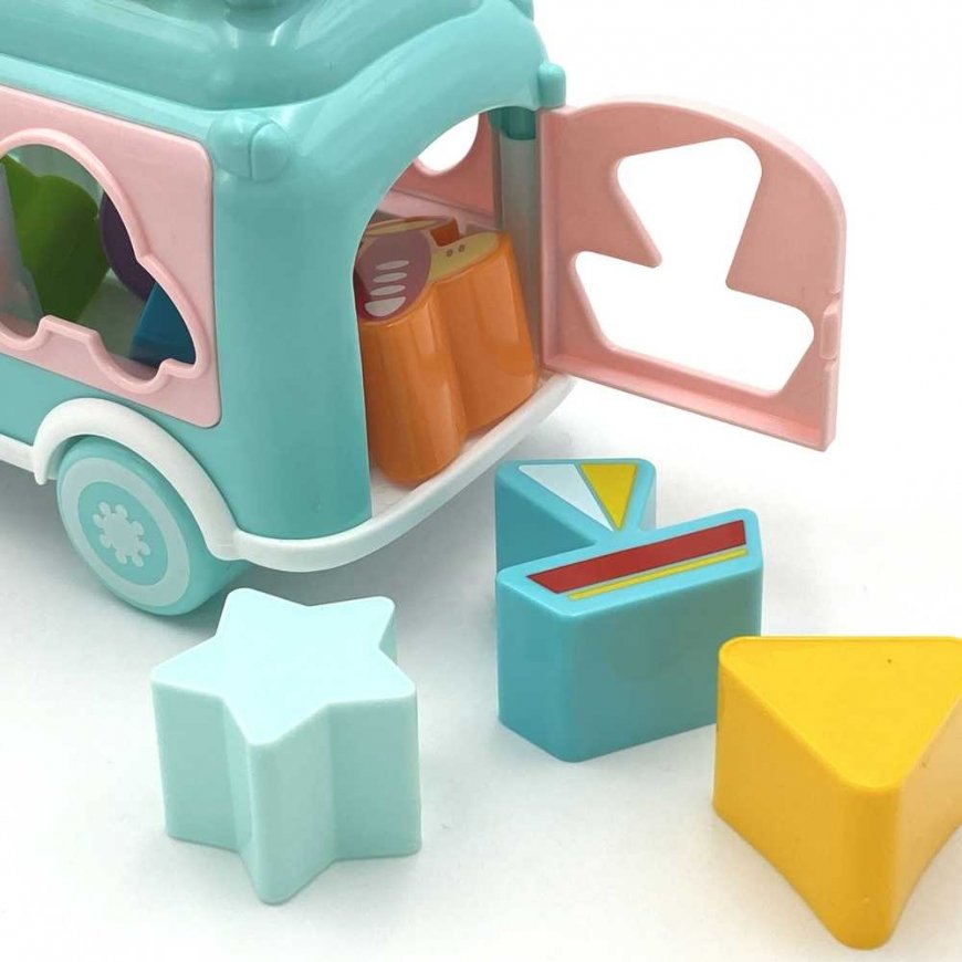 WOOPIE BABY Samochodzik Muzyczny Sorter su Cymbałkami Rožinė – 5