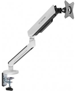 Bracket Adjustable bracket ULTRADESK OFFSHOOT Single monitor, 9KG, clamp, 17"-32", 75x75/100x100, white